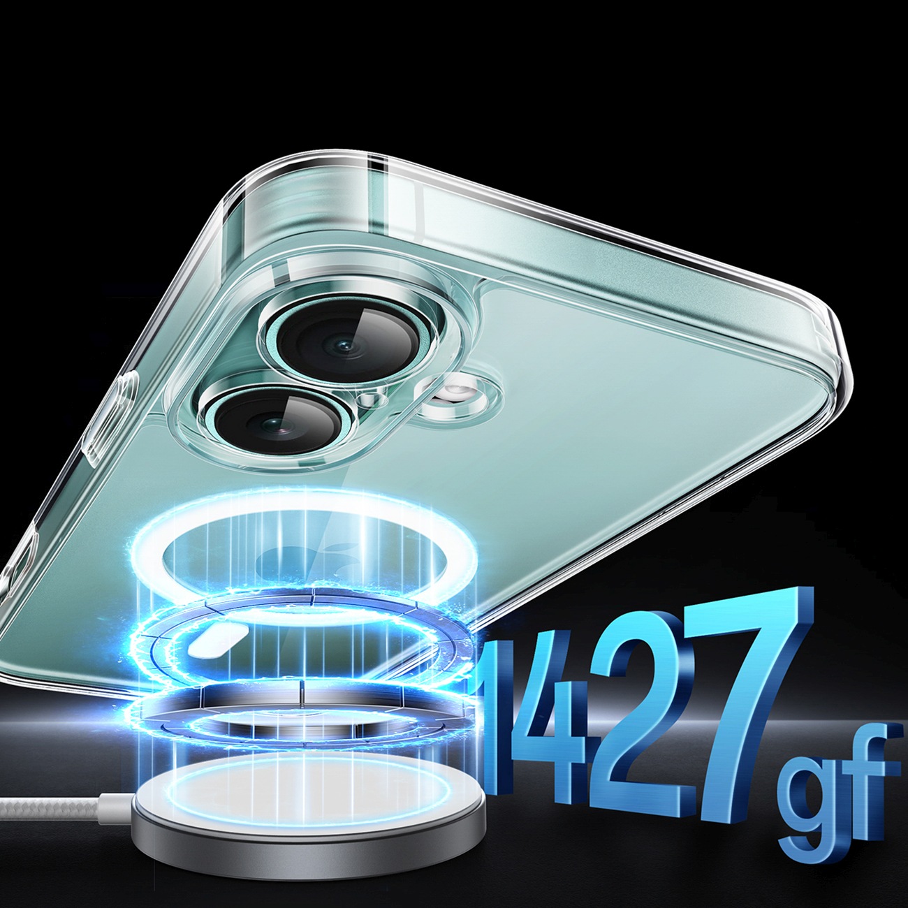 "iphone 16 Plus" Dėklas "classy Clear Magnetic" Su "magsafe" - Skaidrus