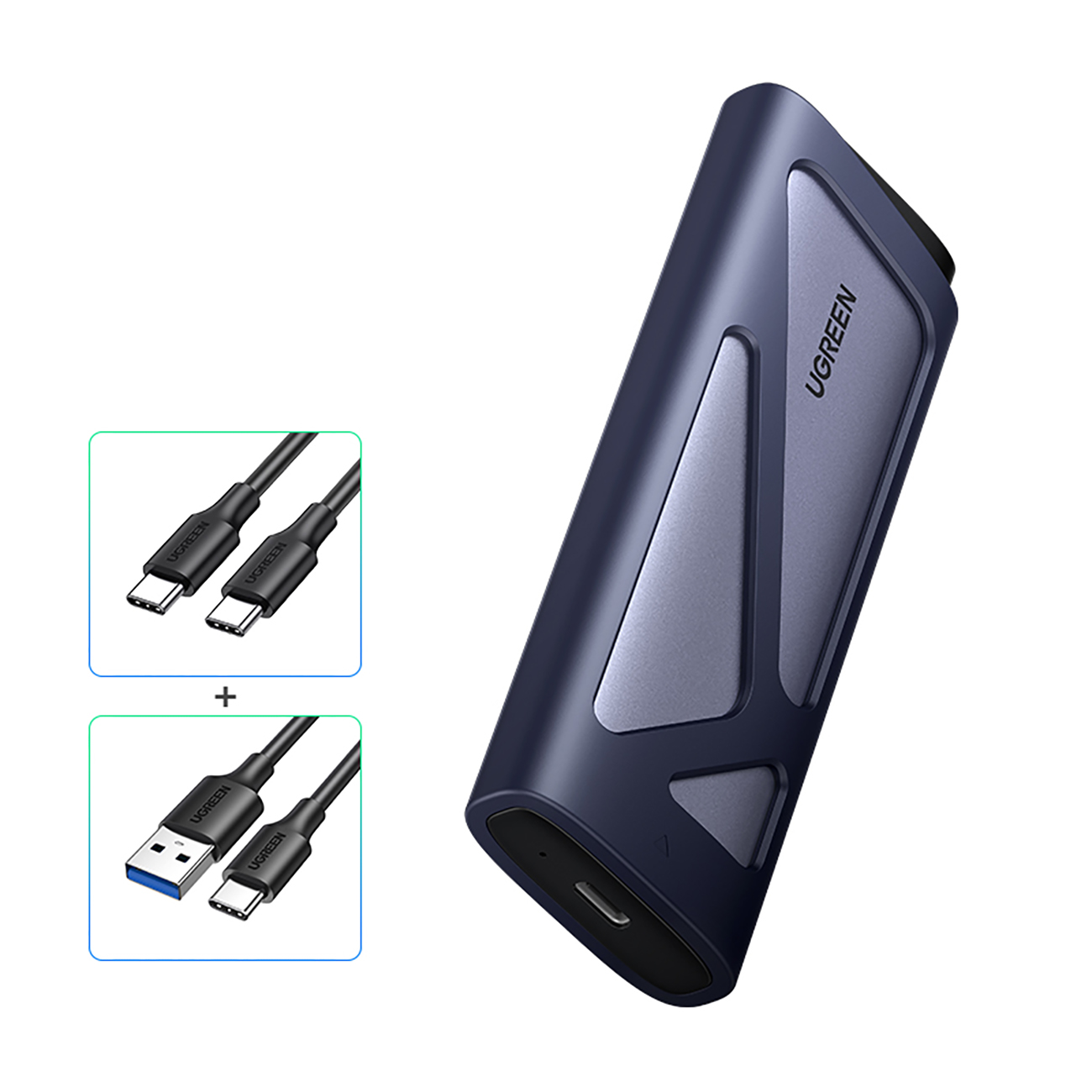 M.2 Nvme/sata Ssd Korpusas - Sidabrinis