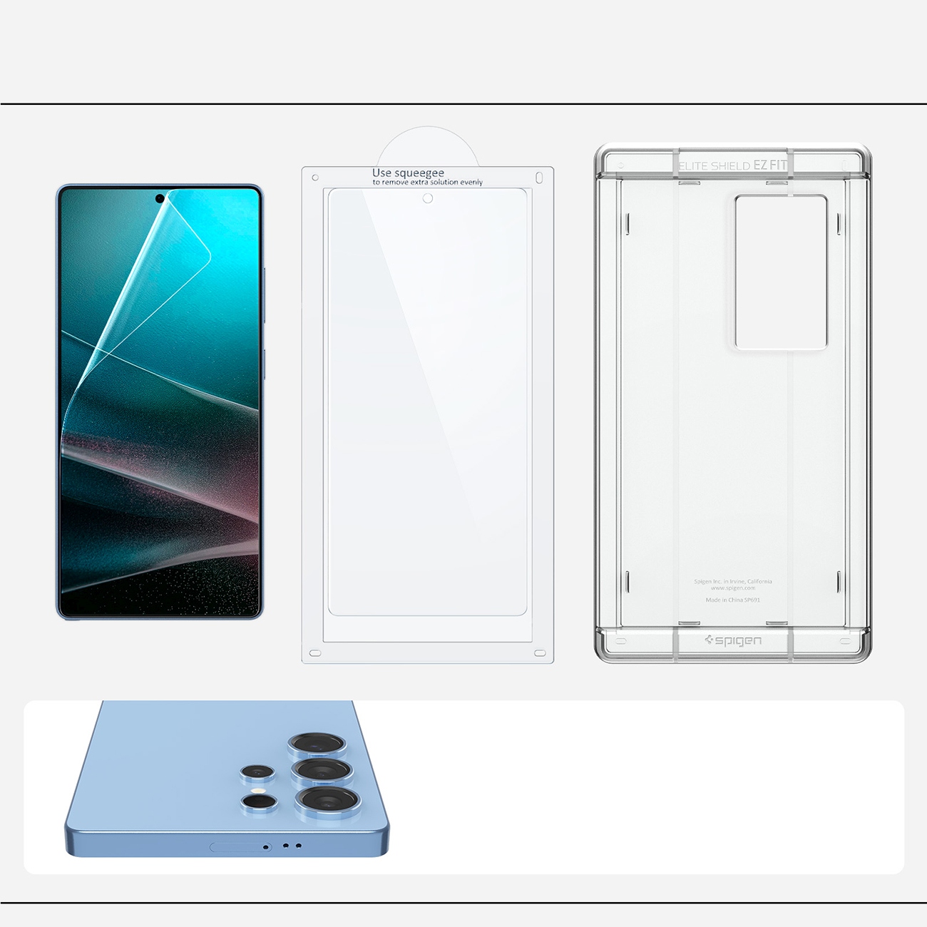 Hibridinis Stiklas "samsung Galaxy S25 Ultra Elite Shield Ez Fit" - Skaidrus