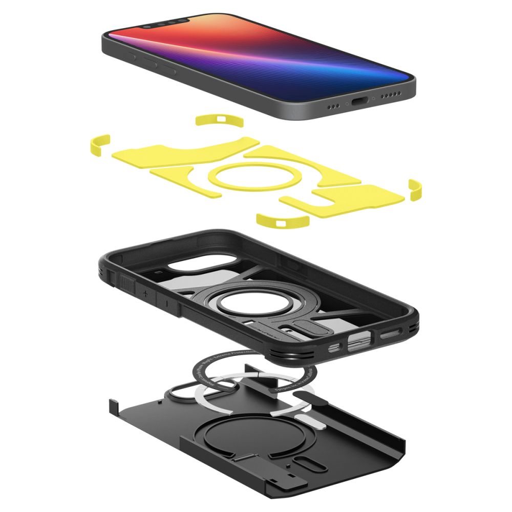 Dėklas "iphone 16e" Su Stovu "tough Armor Magsafe" - Juodas