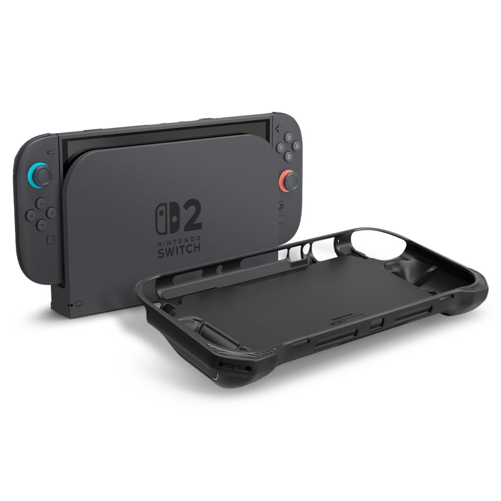 "nintendo Switch 2 Rugged Armor" Dėklas - Matinės Juodos Spalvos