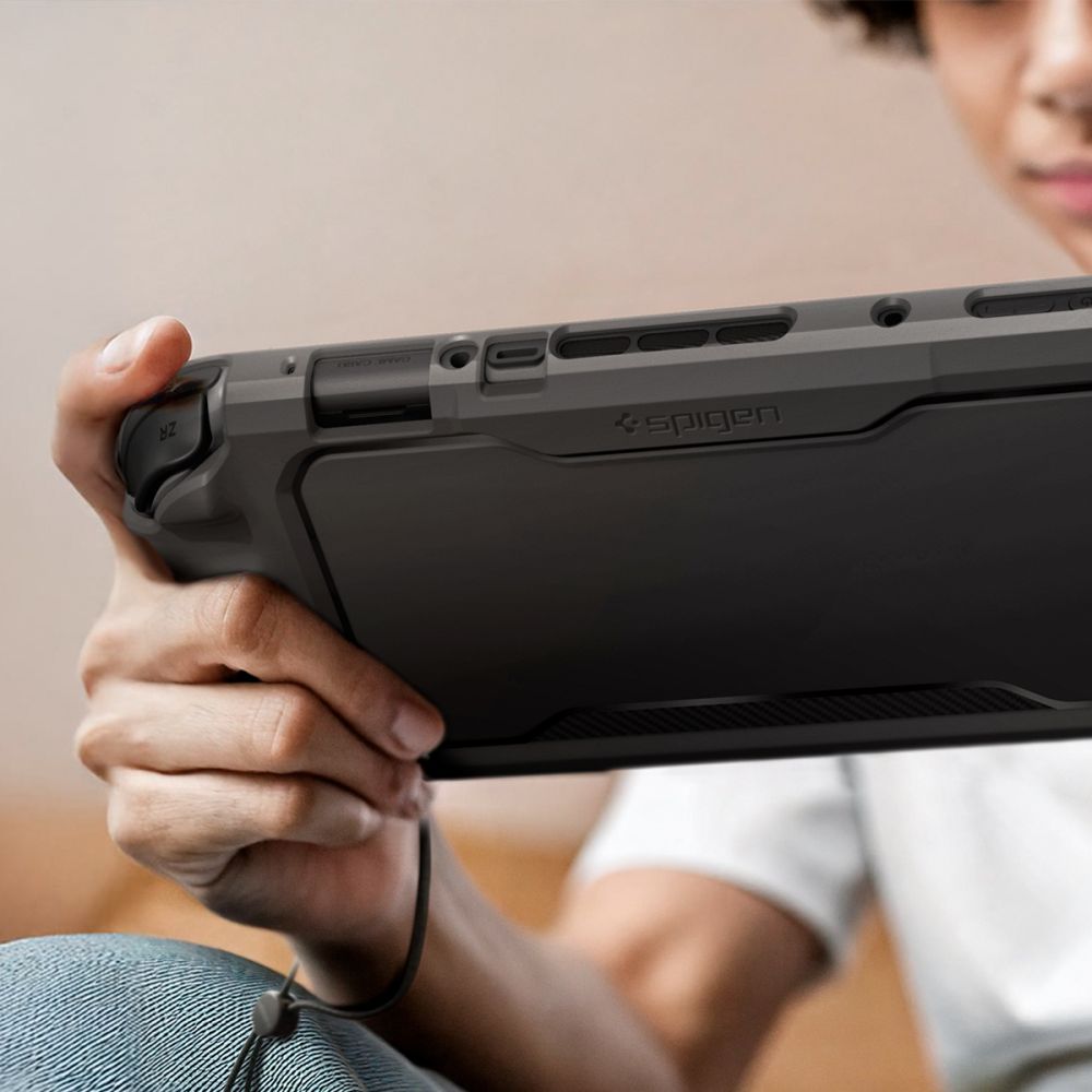 "nintendo Switch 2 Rugged Armor" Dėklas - Matinės Juodos Spalvos