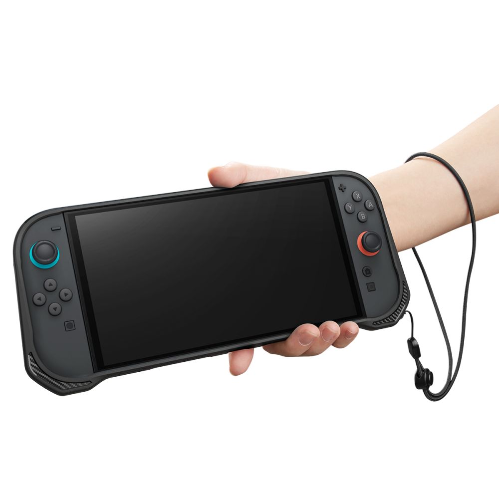 "nintendo Switch 2 Rugged Armor" Dėklas - Matinės Juodos Spalvos