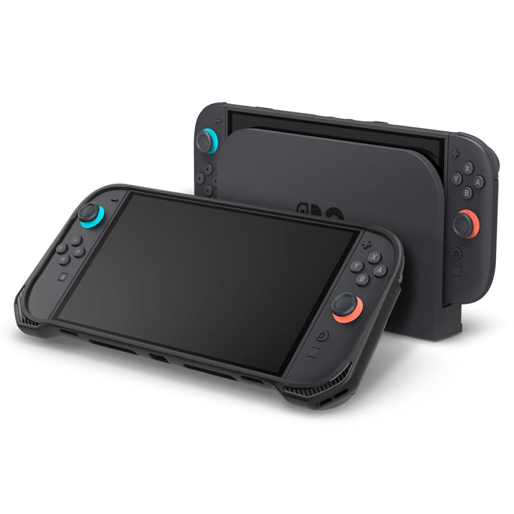 "nintendo Switch 2 Rugged Armor" Dėklas - Matinės Juodos Spalvos
