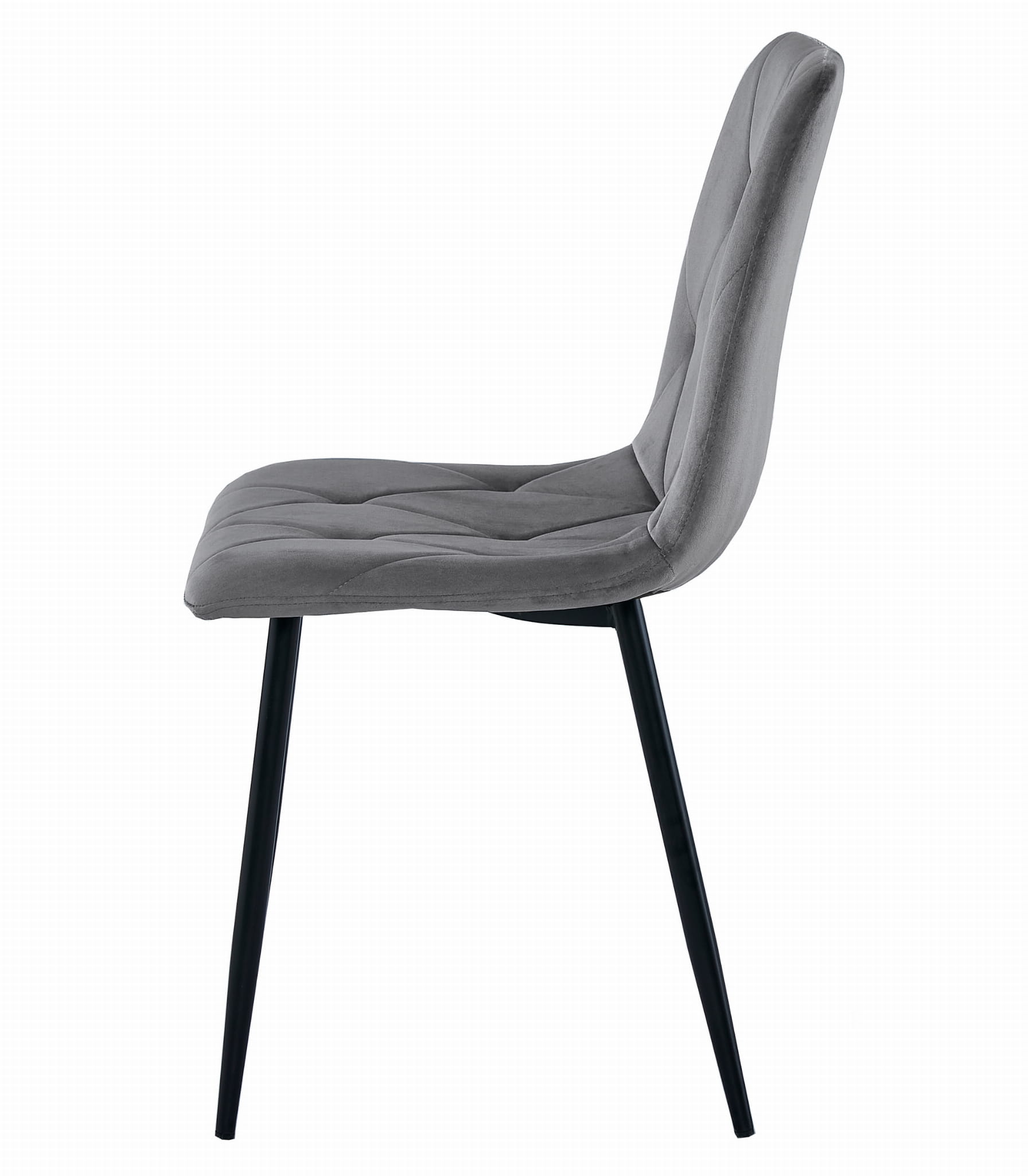 Komplektas Stalas Np 120x80 Craft Juodas + 4 Kėdės Libra Pilka