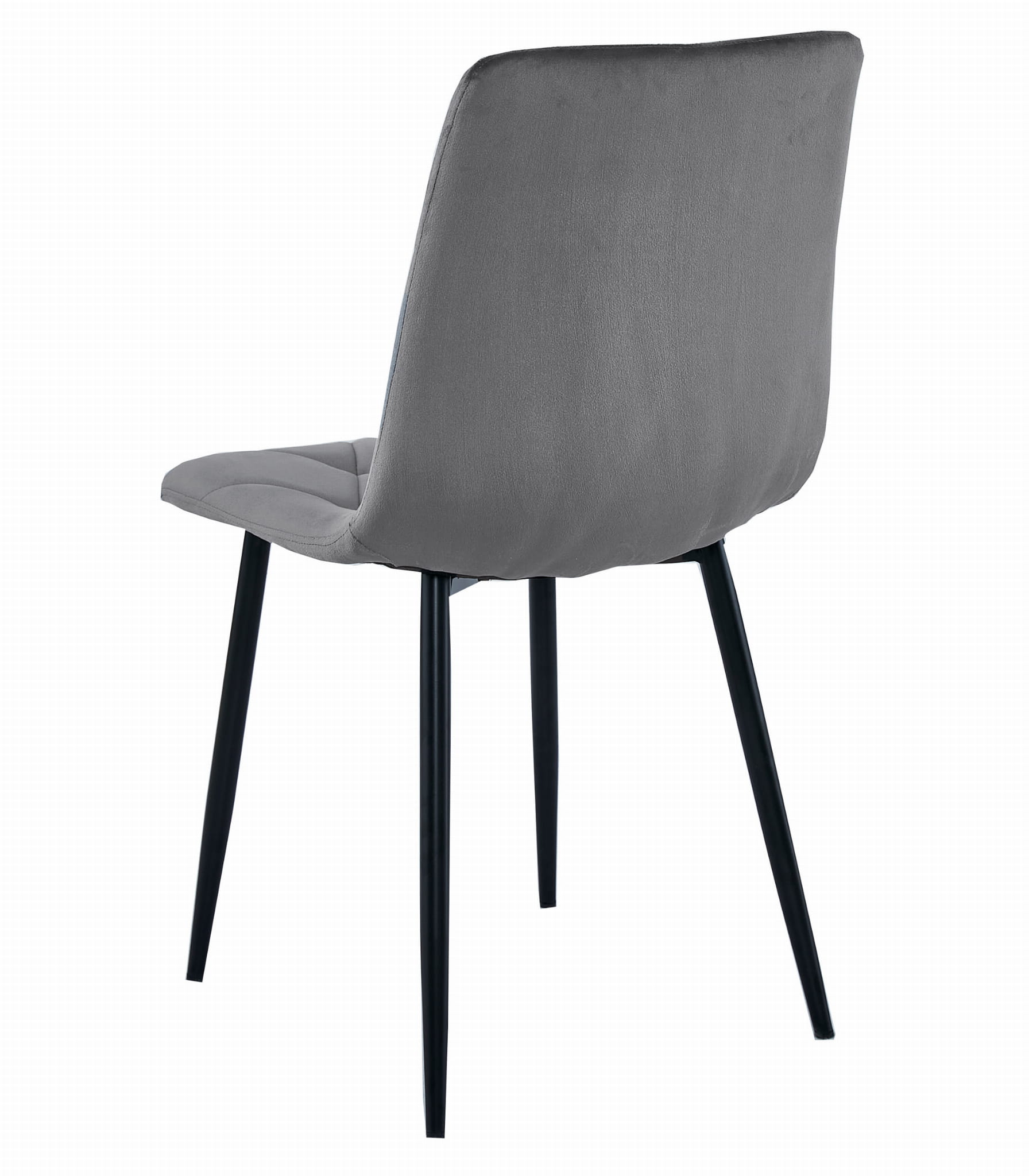 Komplektas Stalas Np 120x80 Craft Juodas + 4 Kėdės Libra Pilka