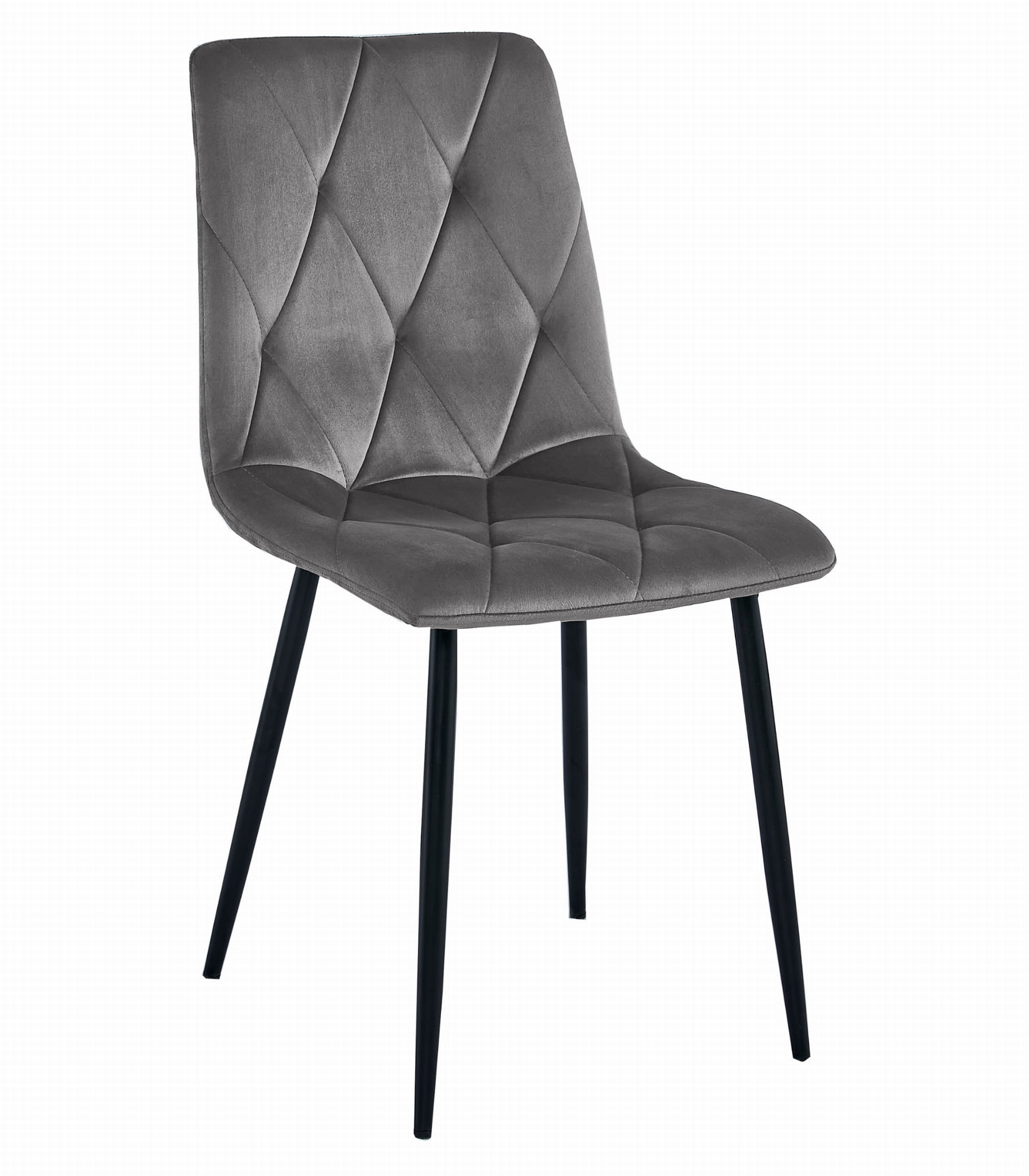 Komplektas Stalas Np 120x80 Craft Juodas + 4 Kėdės Libra Pilka