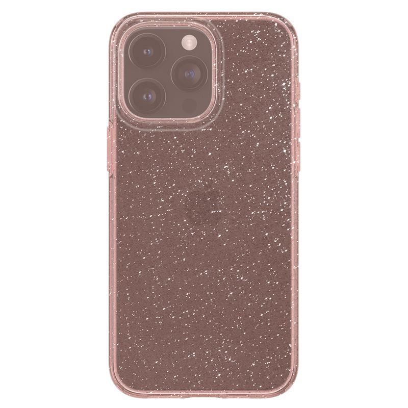 Dėklas "iphone 15 Pro Liquid Crystal Glitter" - Rožinis Skaidrus