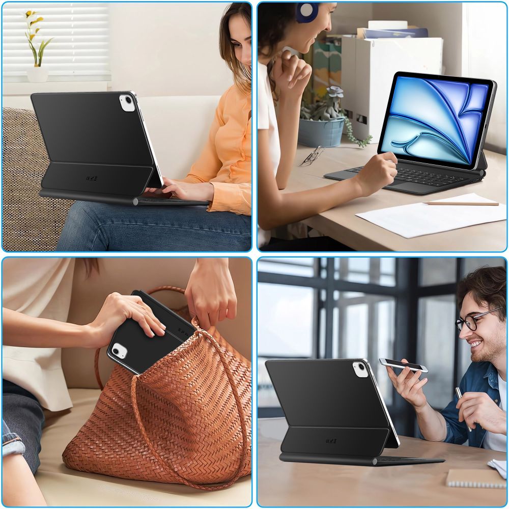 Dėklas Su Klaviatūra, Skirtas "ipad Air" 10,9'' 2020 / 2022 / "ipad Air" 11'' 2024 / 2025 "smartcase Magnetic" - Juodas
