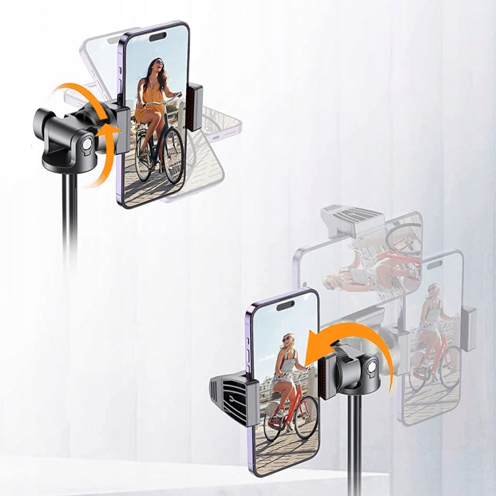 Selfie Lazda "bluetooth" Nuotraukų Lazda Su Nuotolinio Valdymo Trikojo Galvute 148 Cm - Juoda