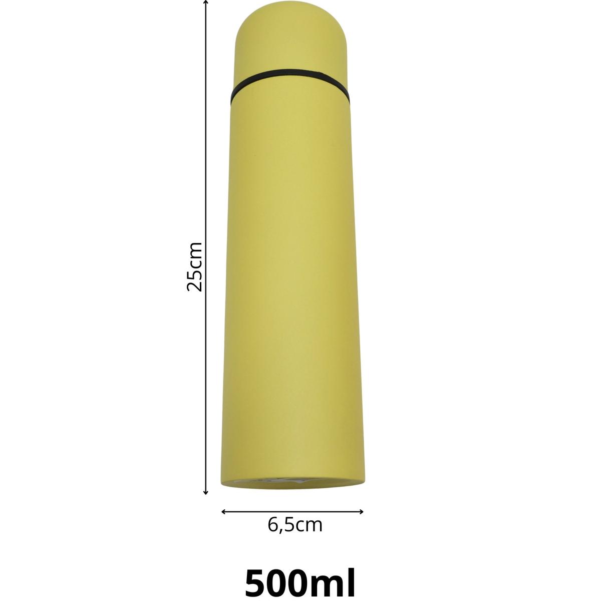 Kelioninis Termosas 500 Ml Puikus Namų Apyvokos Reikmenų Geltonas