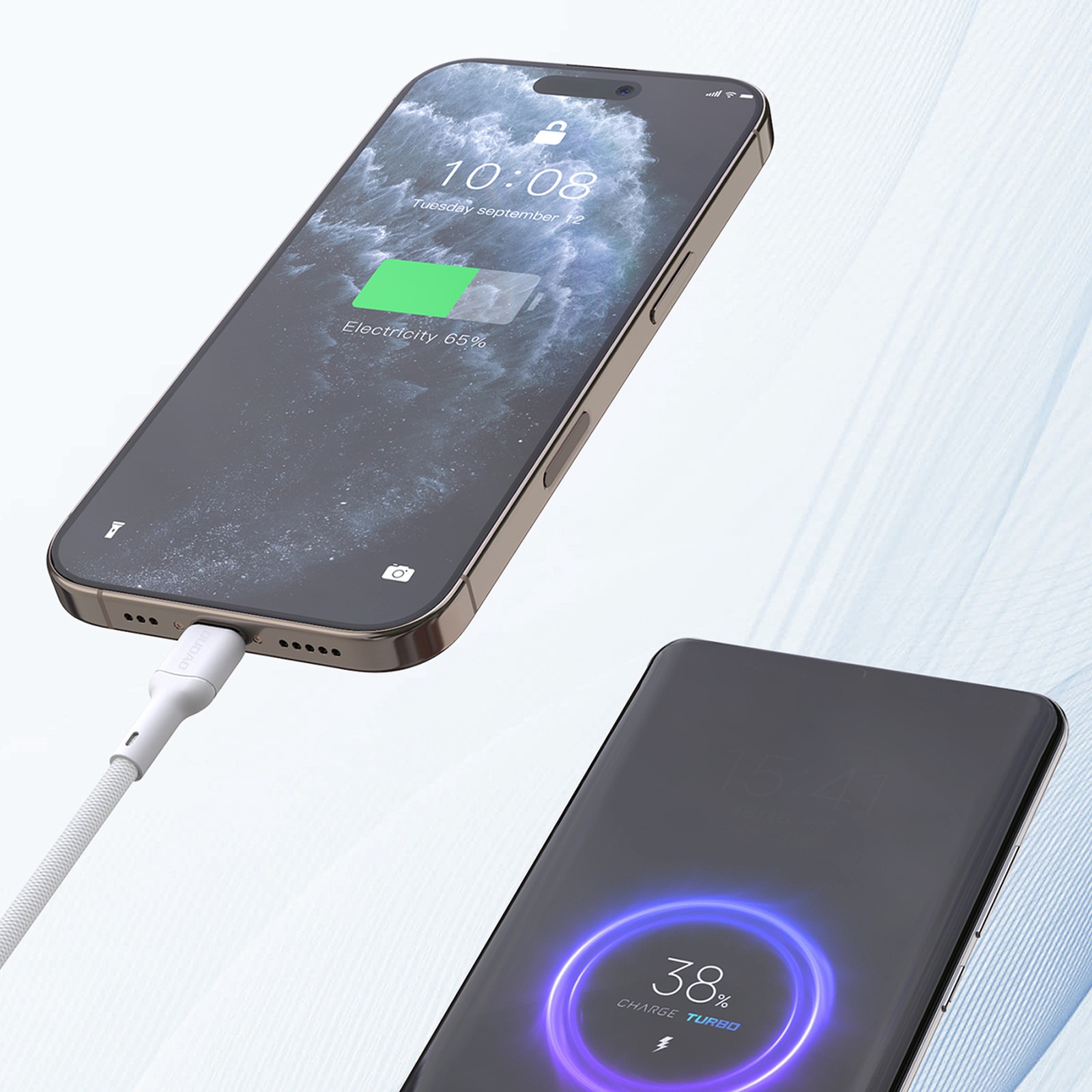 Usb-c Pd 240w Kabelis 2 M - Baltas