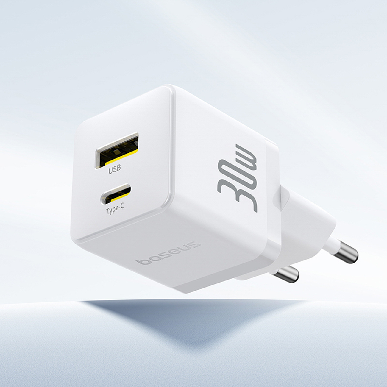 "palm" 30w Usb-c Usb-a Tinklo įkroviklis - Baltas