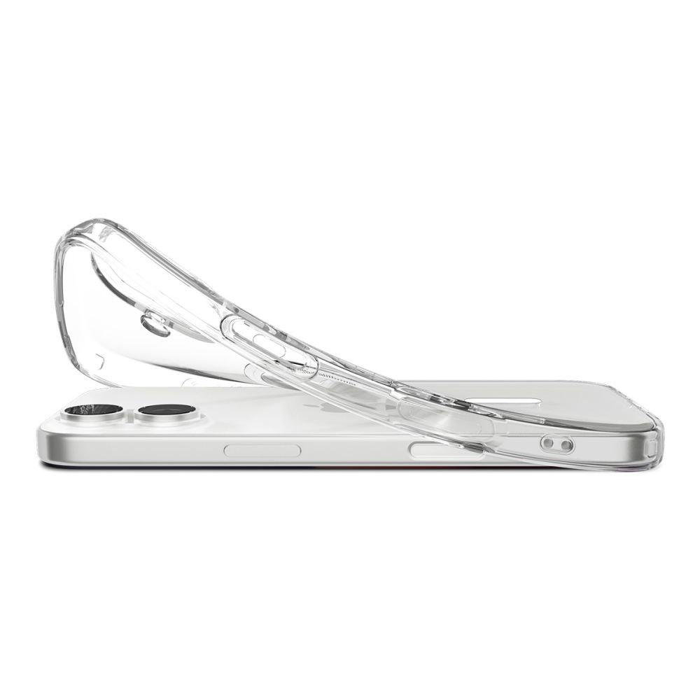 Apsauginis Dėklas "iphone 17 Liquid Crystal Magsafe" - Skaidrus Ir Baltas