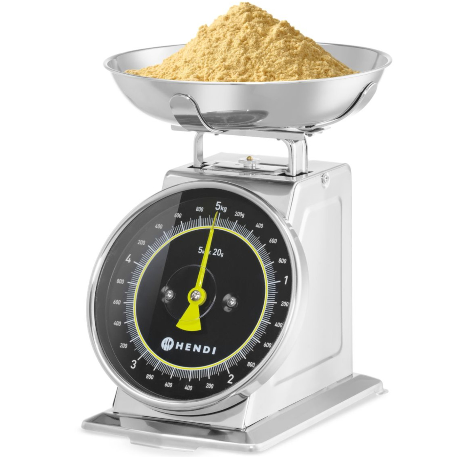 Analoginės Virtuvės Svarstyklės Su Nerūdijančio Plieno Svėrimo Lėkšte 5 Kg