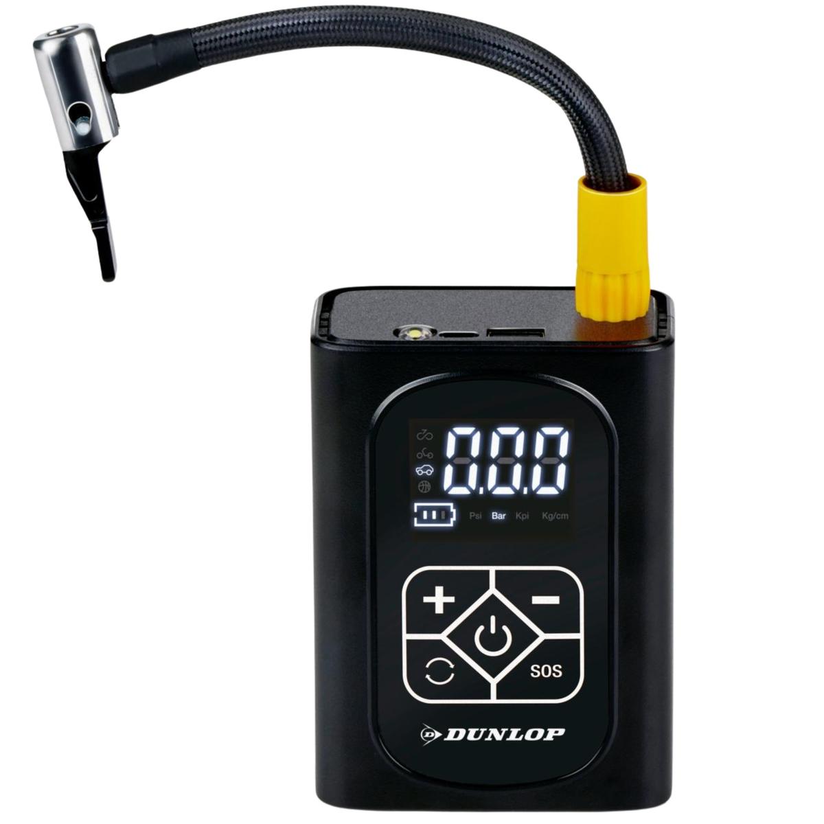 Automobilinis Kompresorius Dunlop 150 Psi Skaitmeninis Kompresorius Su Powerbank Funkcija