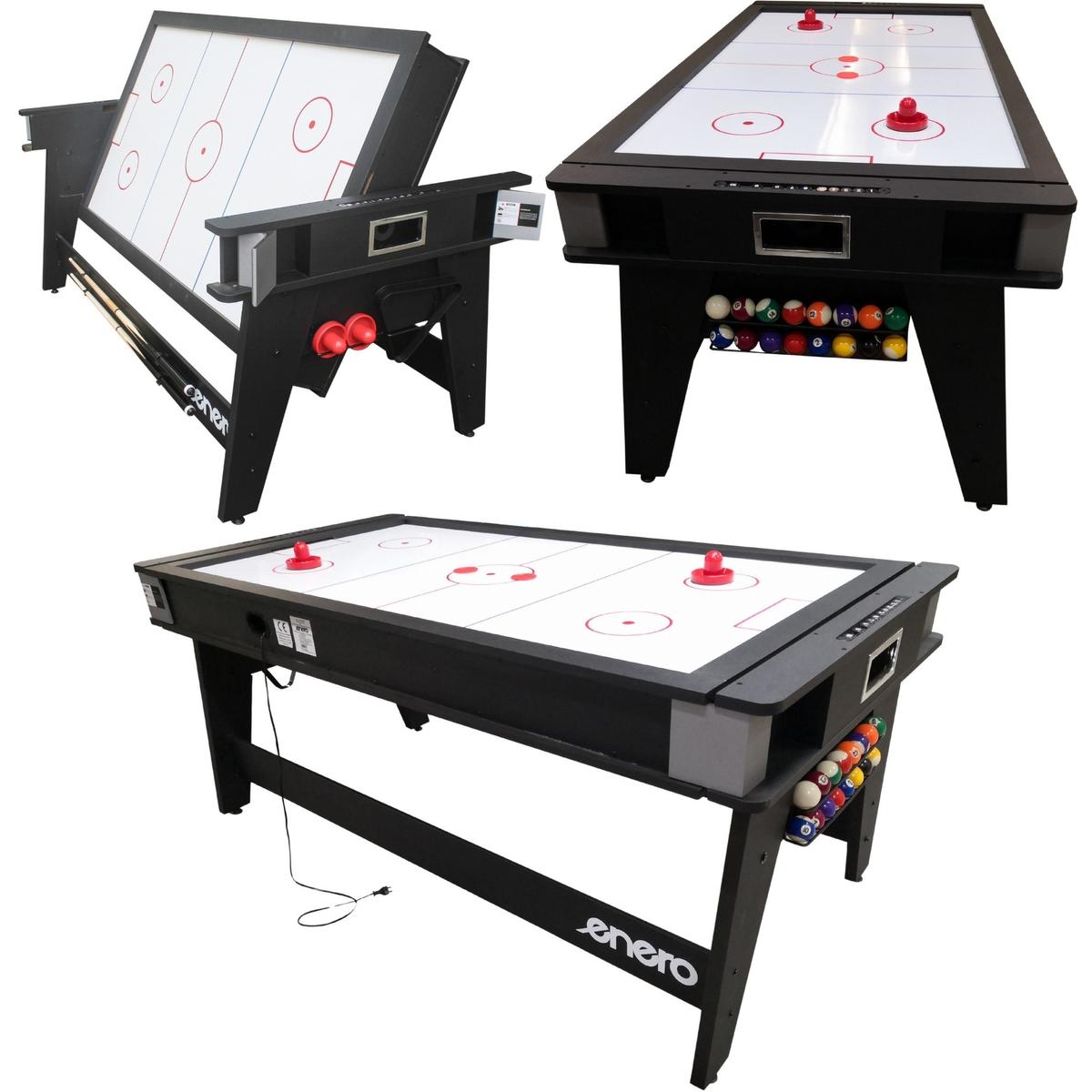 Multigerio Stalas 4v1 Bilardo Stalas Tenis Stalas Valgomojo Stalas 189x94,1x81,3 Cm Enero