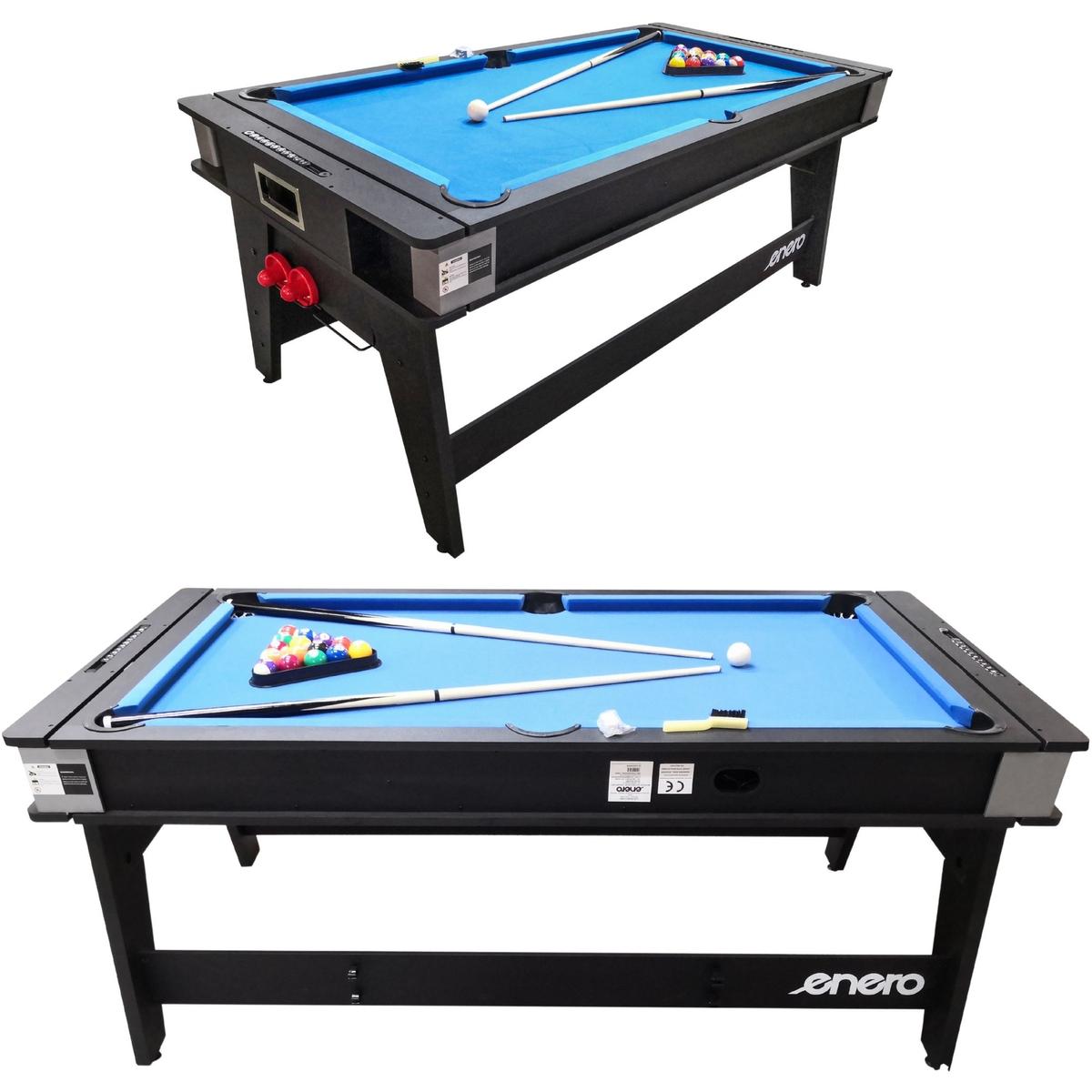 Multigerio Stalas 4v1 Bilardo Stalas Tenis Stalas Valgomojo Stalas 189x94,1x81,3 Cm Enero