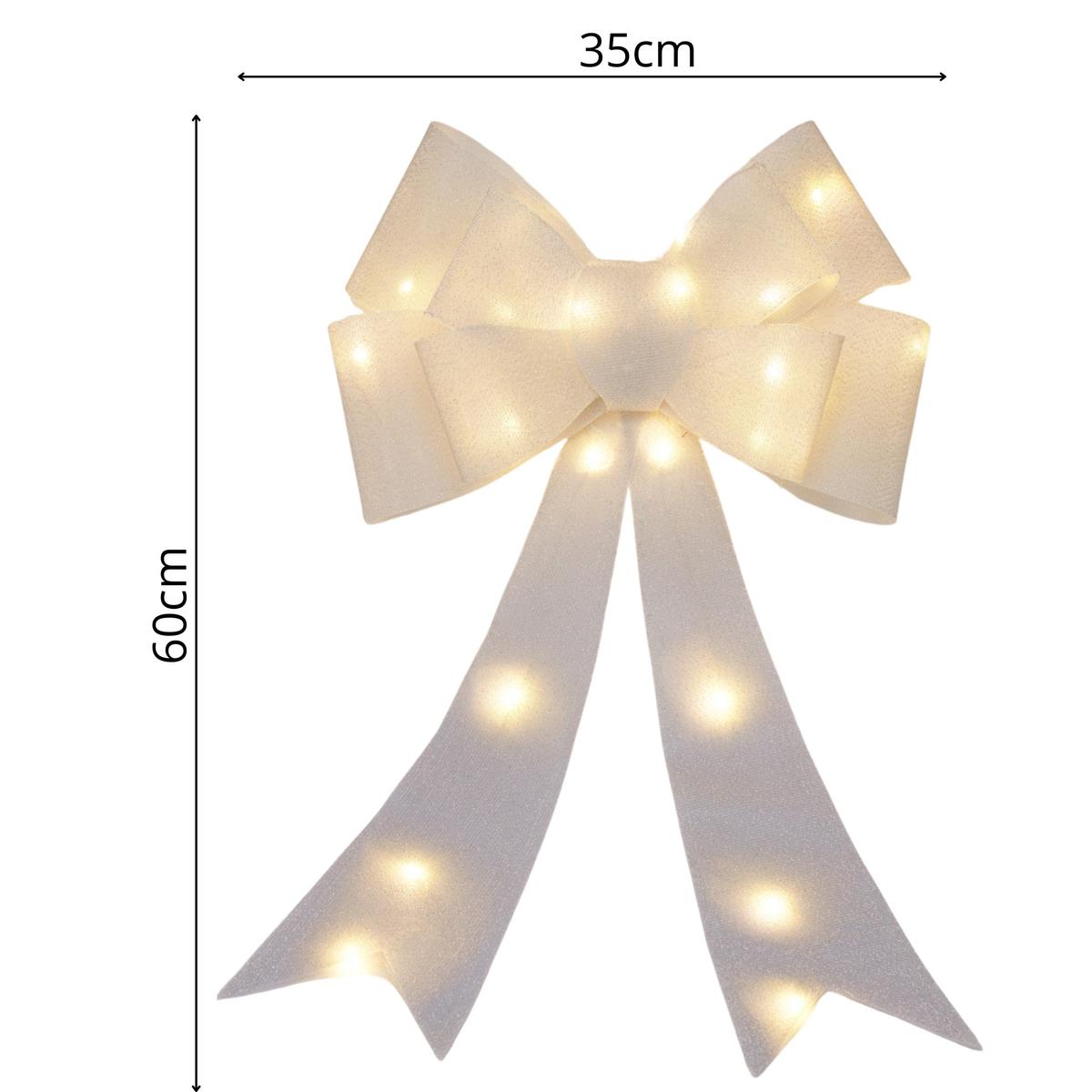 Dekoratyvinis Lankas 60 Cm Sidabrinis 25 Led