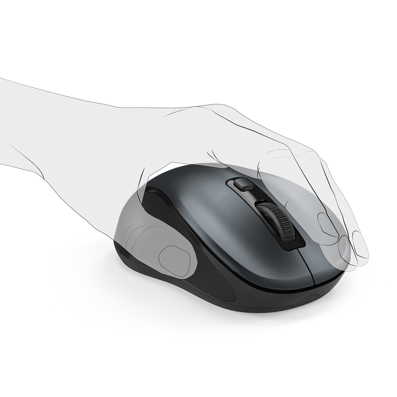 "canosa V2 Bluetooth" Belaidė Pelė - Juoda