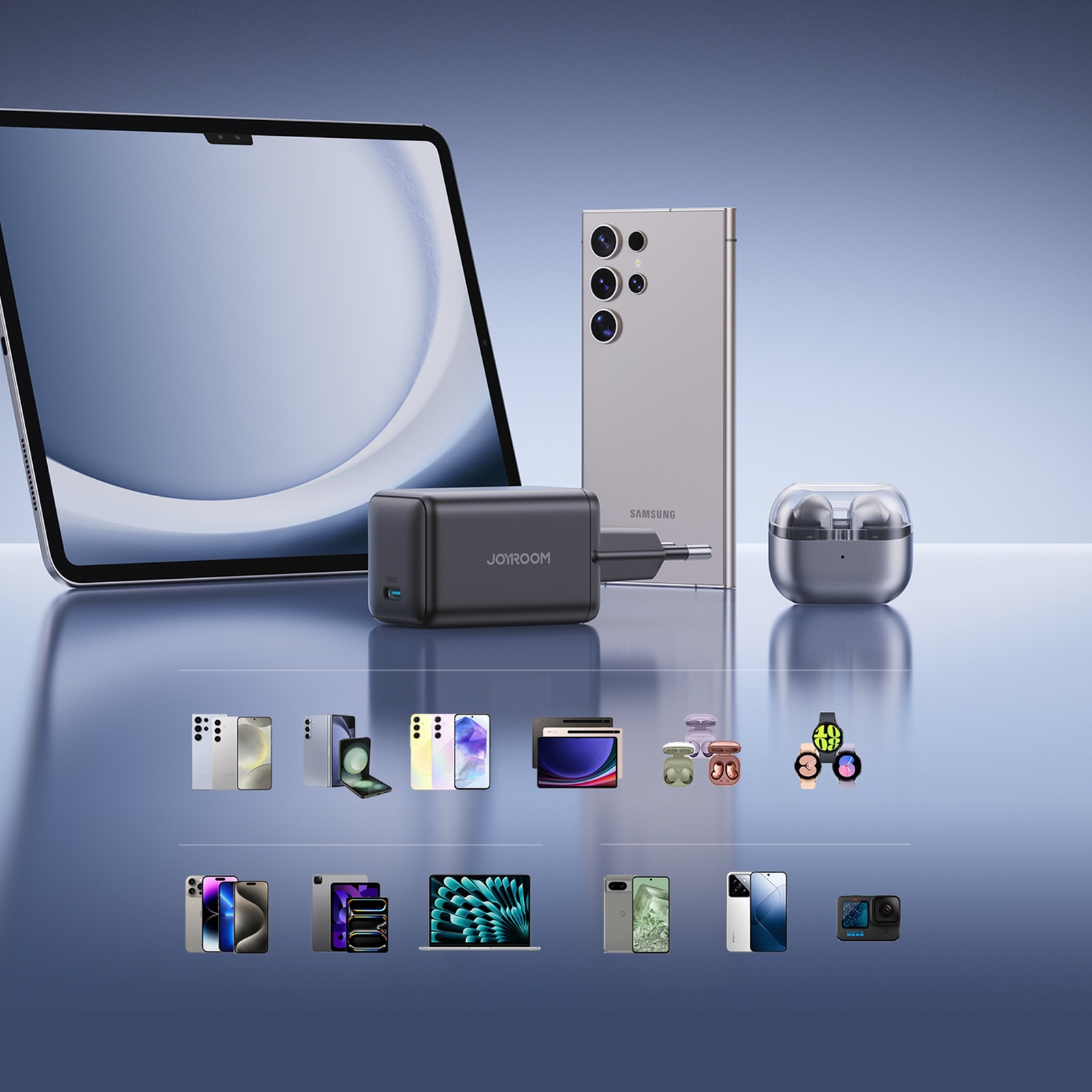 Usb-c Es Tinklo įkroviklis 65 W - Juodas