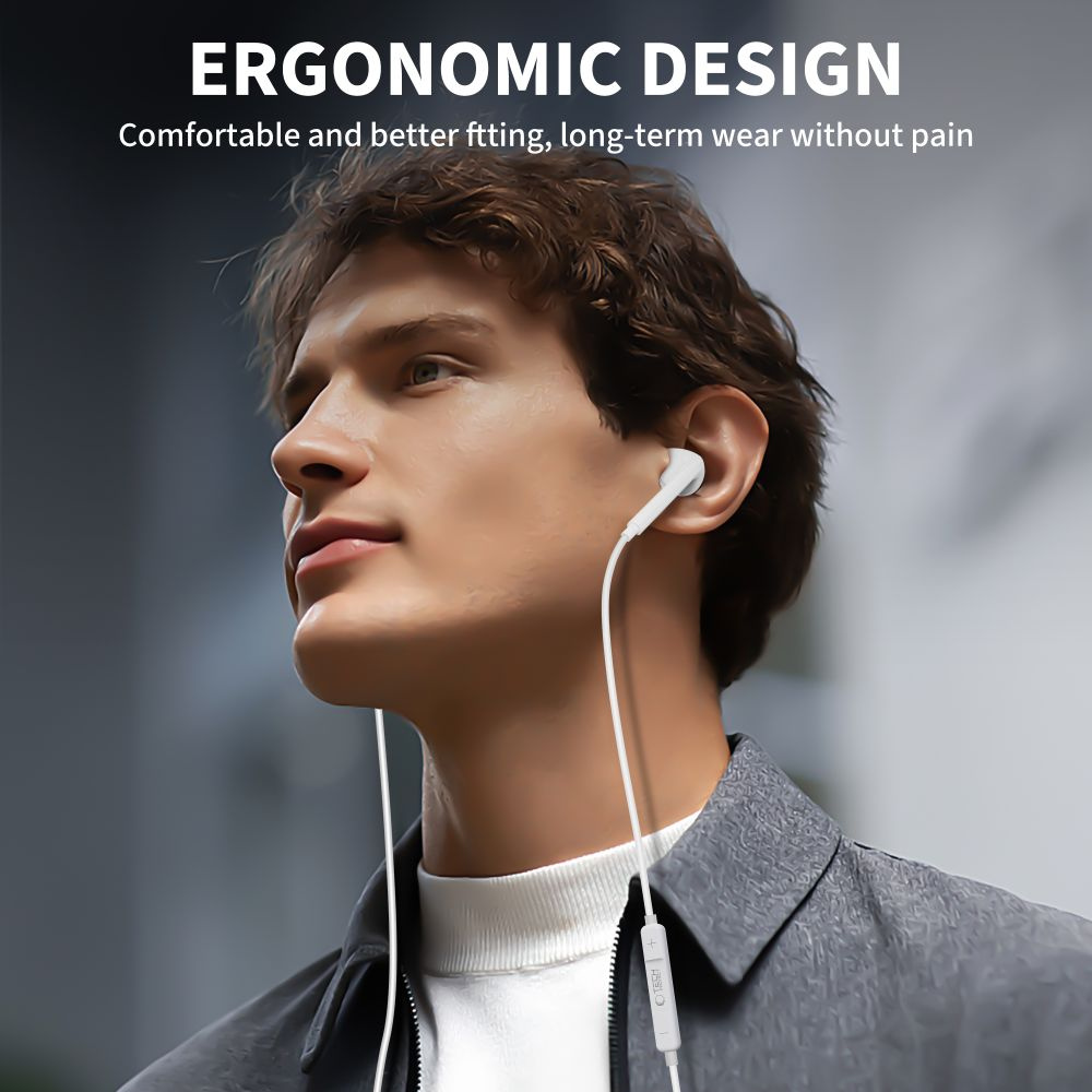 Ultraboost Core G2 Usb-c 120 Cm Ilgio Laidinės į Ausis įstatomos Ausinės Su Mikrofonu - Baltos Spalvos