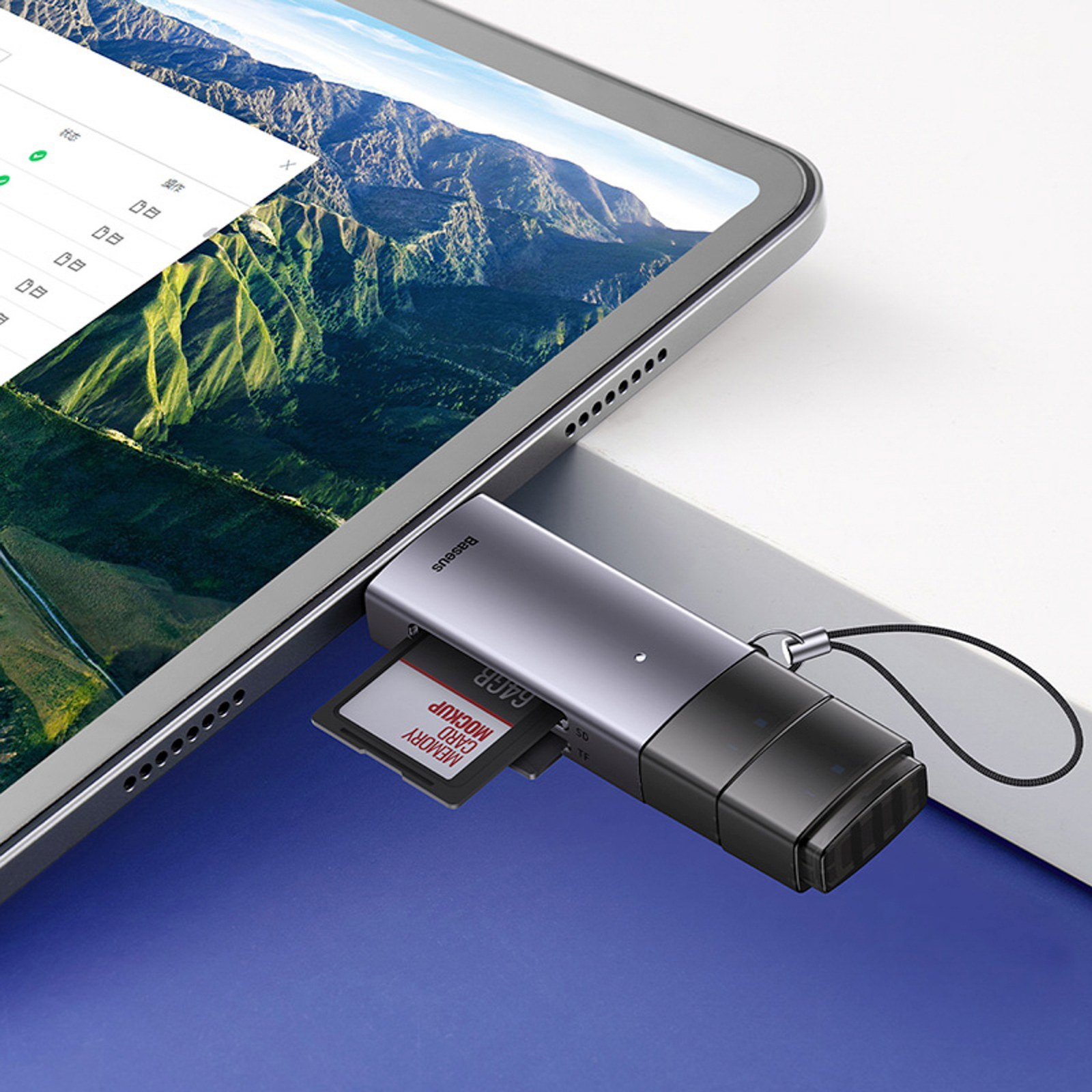 Usb-a Usb-c Sd Tf Atminties Kortelių Skaitytuvas - Pilkas