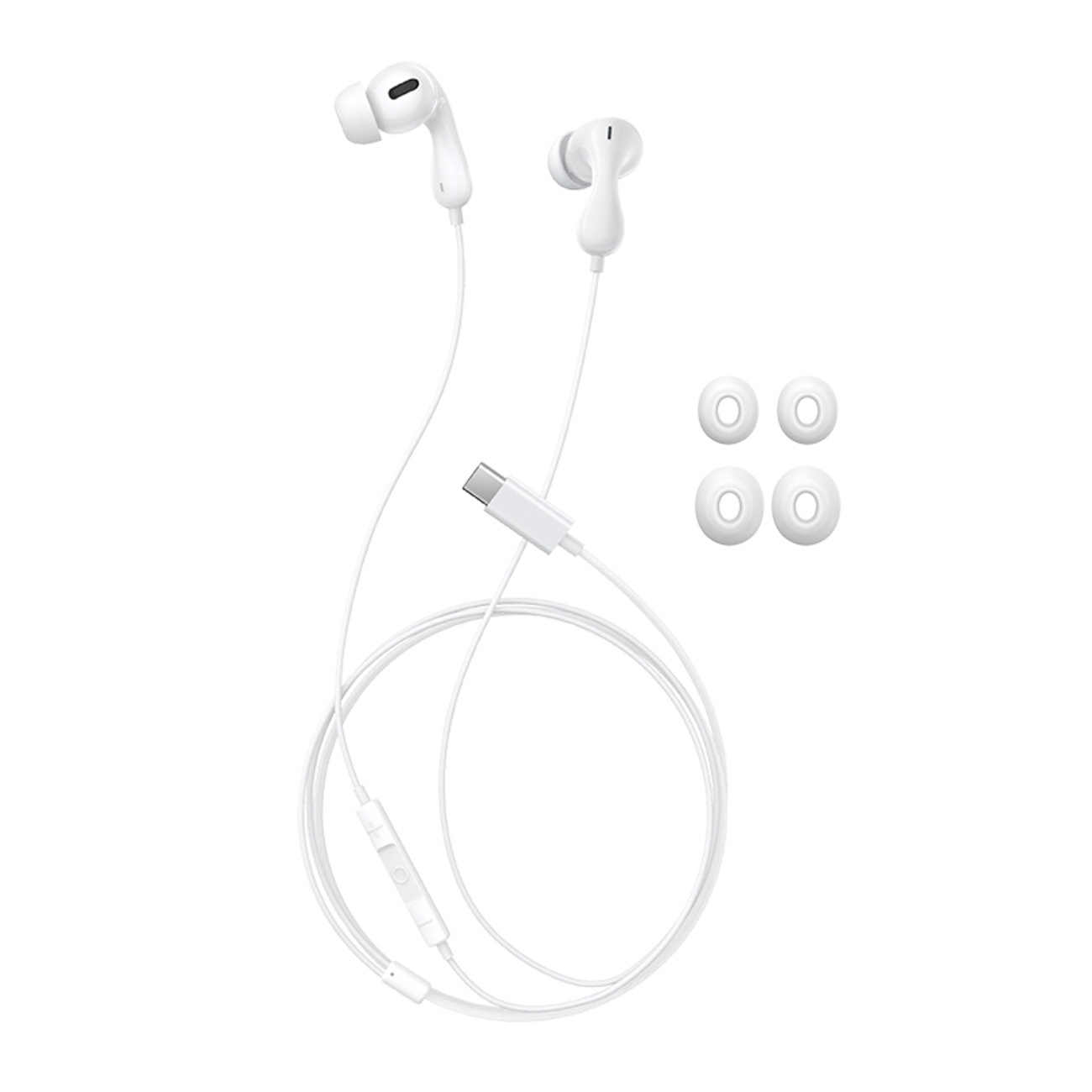 Encok Cz20 Usb-c Laidinės Ausinės į Ausis - Baltos Spalvos