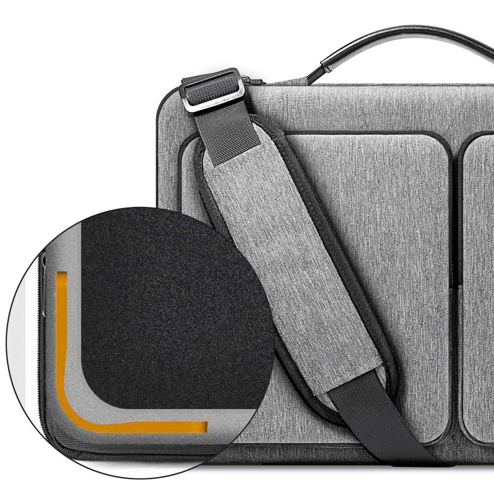 "defender Bag" Krepšys 15-16'' Nešiojamojo Kompiuterio Dėklui - Pilkas