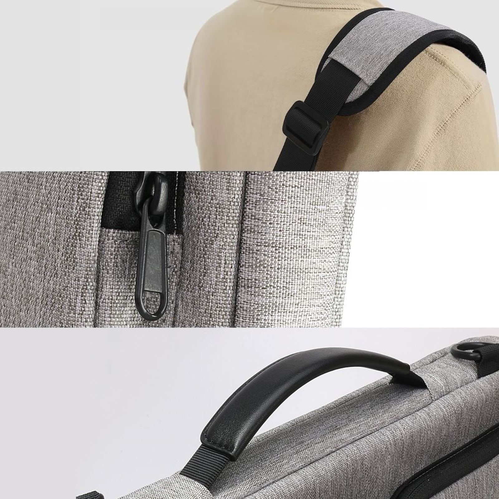 "defender Bag" Krepšys 15-16'' Nešiojamojo Kompiuterio Dėklui - Pilkas