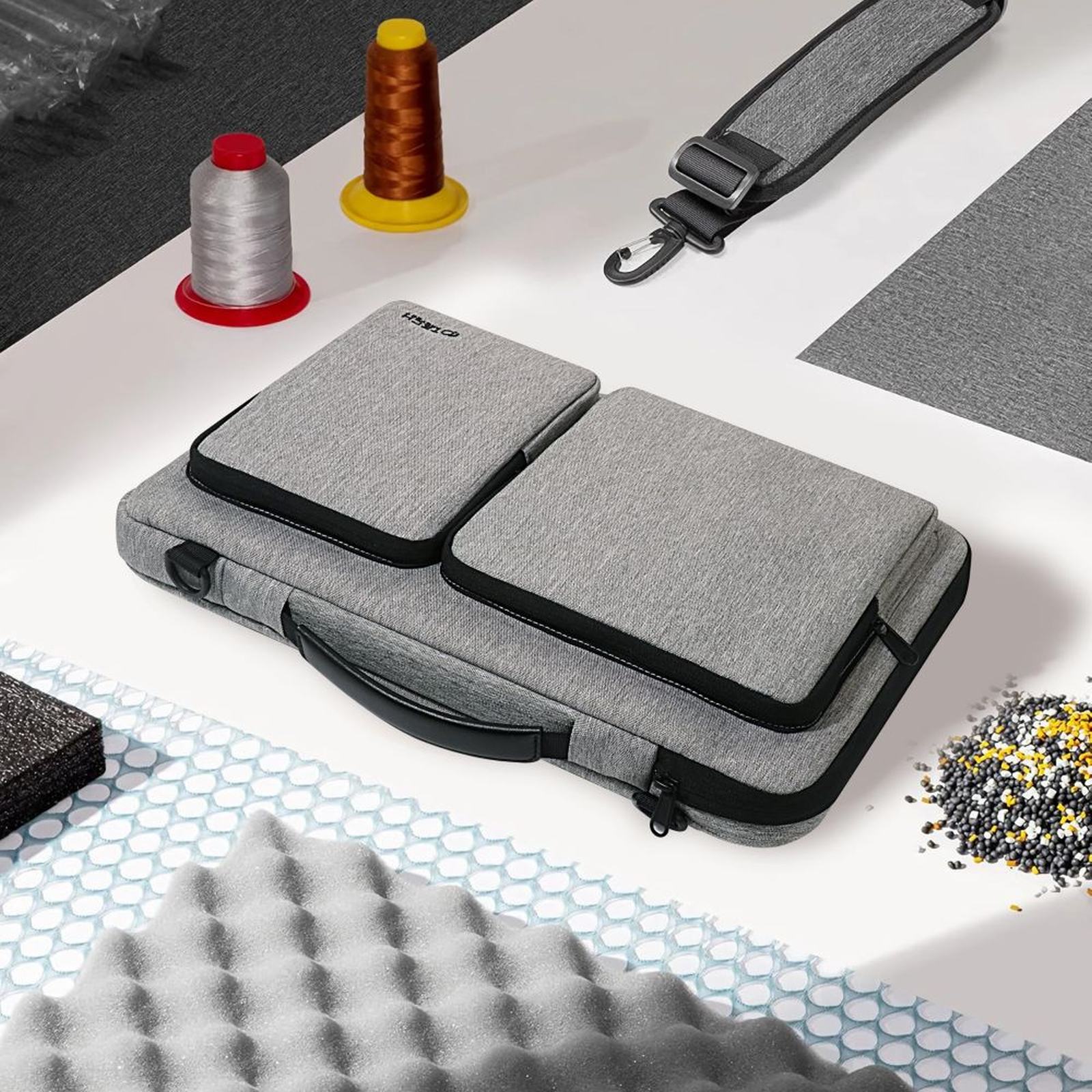 "defender Bag" Krepšys 15-16'' Nešiojamojo Kompiuterio Dėklui - Pilkas