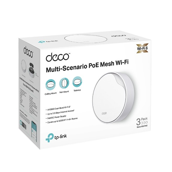 Maršrutizatorius Tp-link Deco X50-poe (3 Vnt.) Ax3000