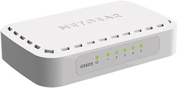 Netgear Gs605 Gs605-400pes Komutatorius (5x 10/100/1000 )