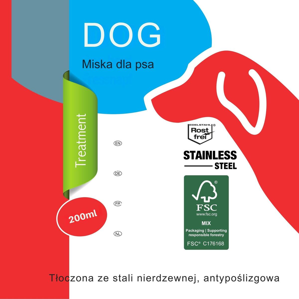 šunų Ir Kačių Dubenėlis Iš Nerūdijančio Plieno 200 Ml