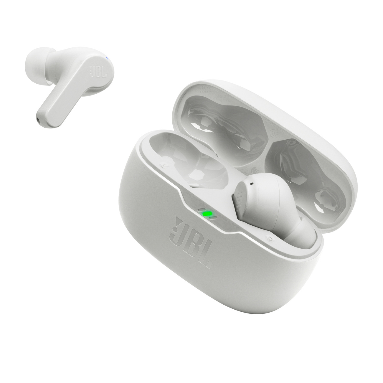 "jbl Wave Beam Bluetooth 5.2" Belaidės Vidinio Kanalo Ausinės Ip54 Ipx2 - Baltos Spalvos