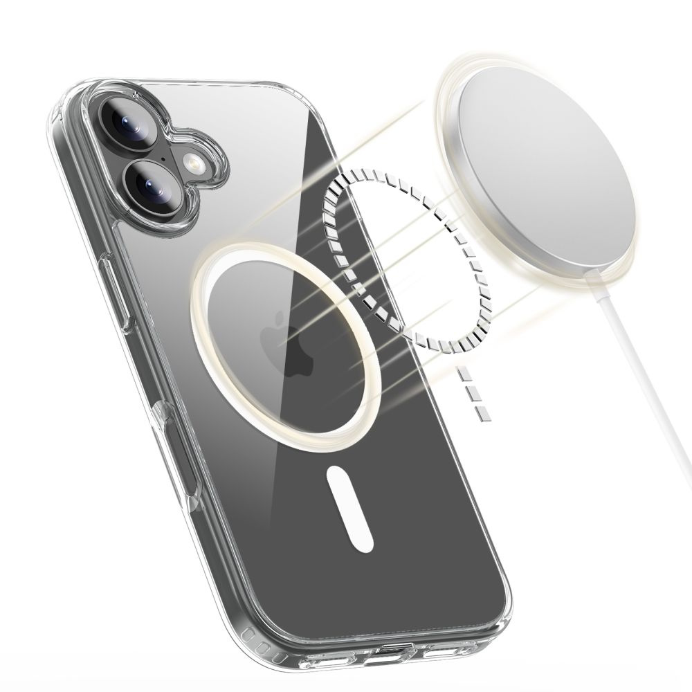 Dėklas "iphone 17 Magsafe Flexair Hybrid" - Skaidrus