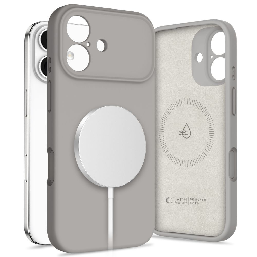 Dėklas Iphone 17 Magsafe Silikoninis - Pilkas