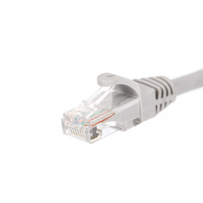 Netrack Cat5e Utp 0,5 M Pilkos Spalvos 0,5 Komutacinis Kabelis