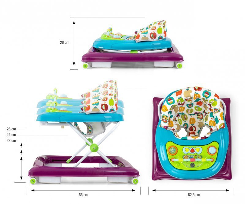 Milly Mally Baby Walker Patrol Apple