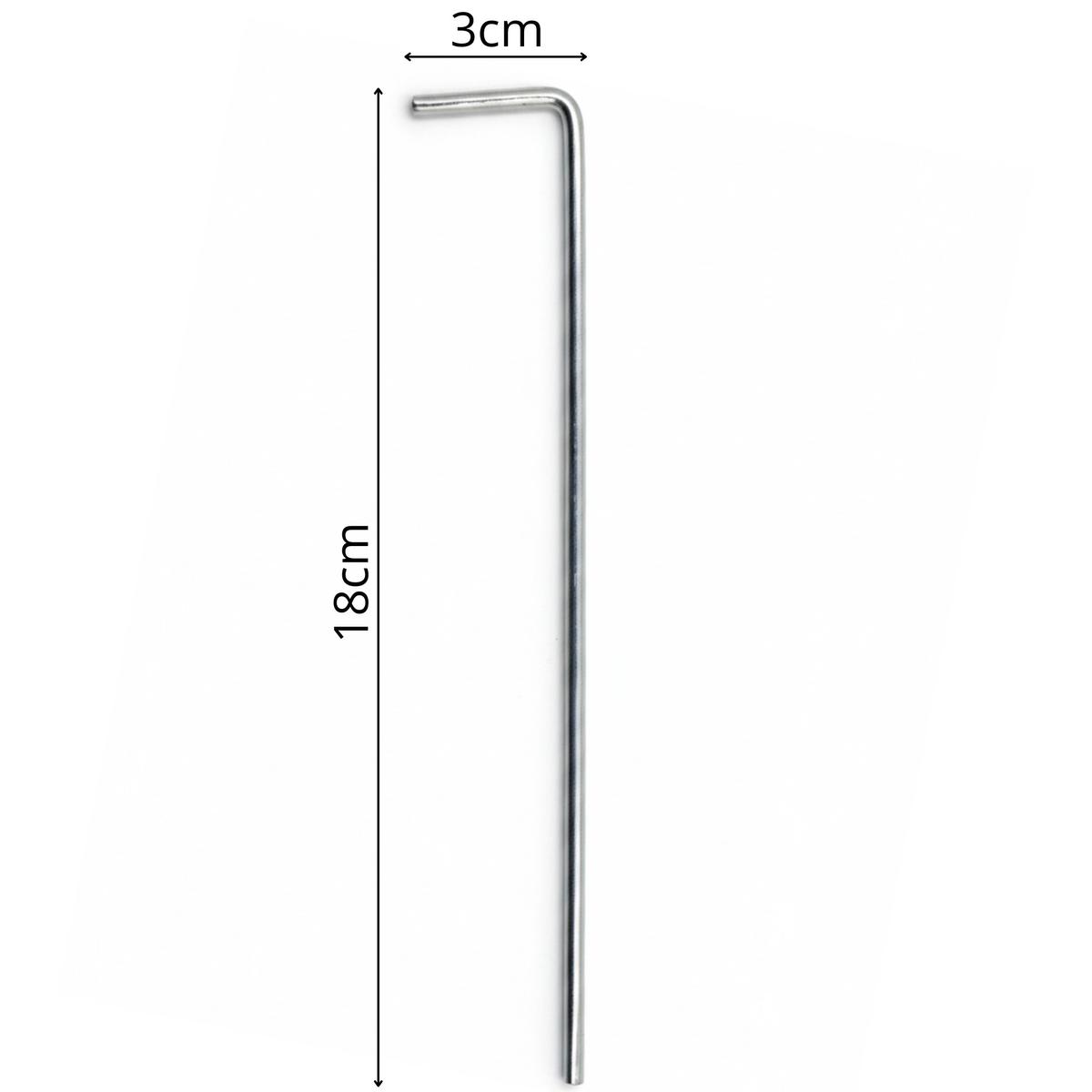 18 Cm Kpl.6 Metaliniai Enero Camp Palapinės Smeigtukai
