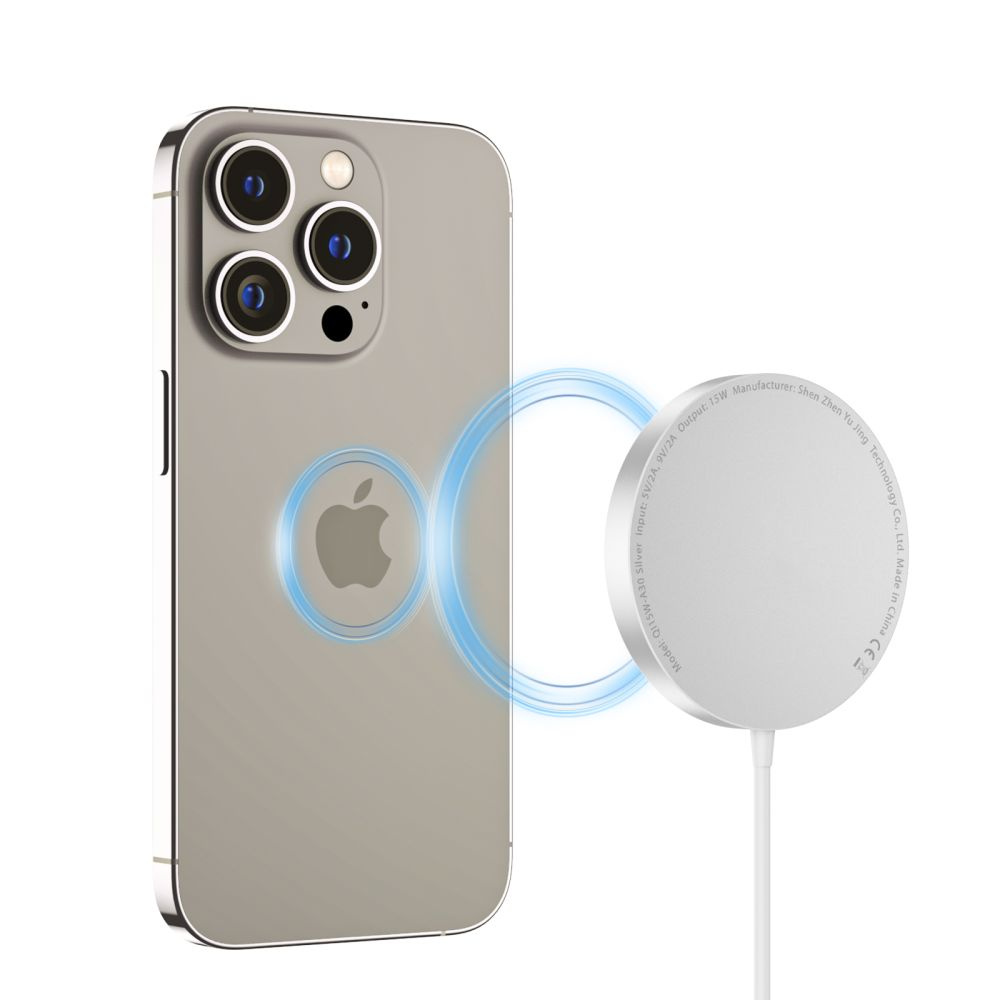 Magsafe Usb-c Kabelio Indukcinis įkroviklis - Sidabrinis