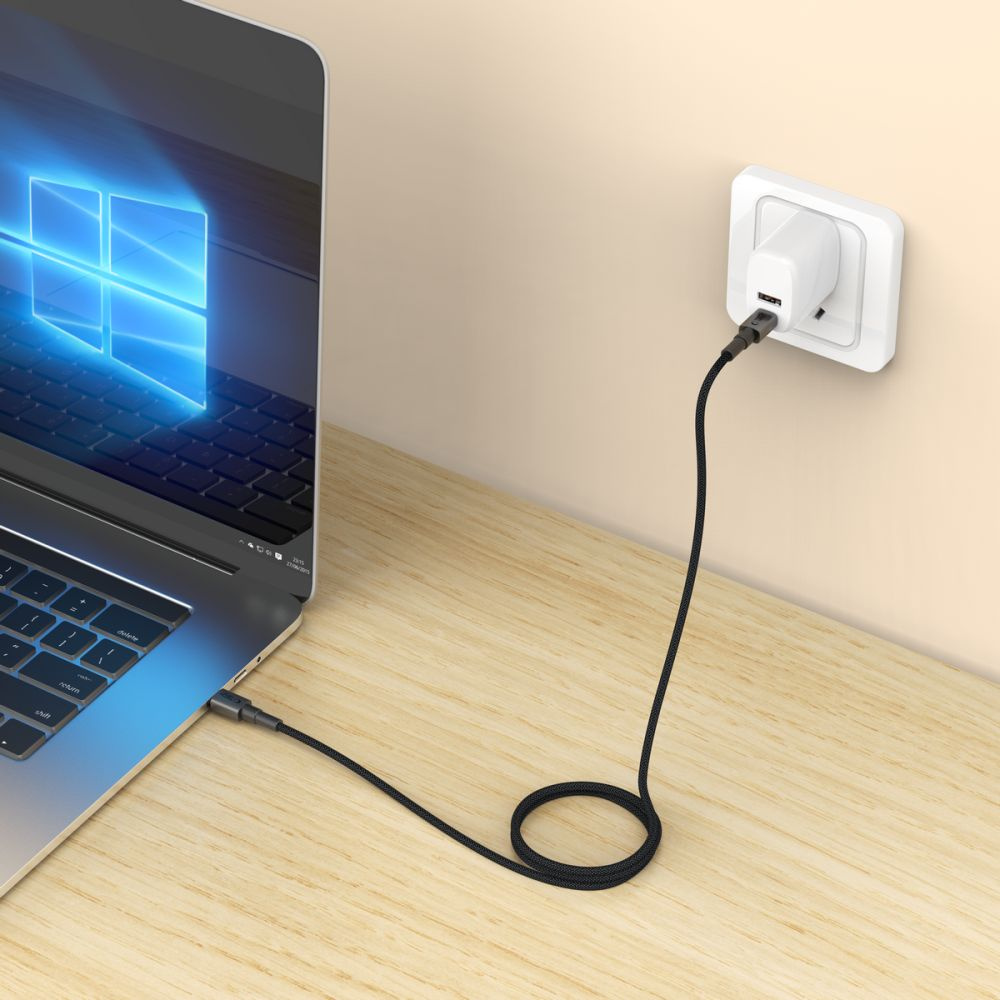 Usb-c Kabelis Ultraboost Dna Pd 60w 3a 50 Cm - Pilkas