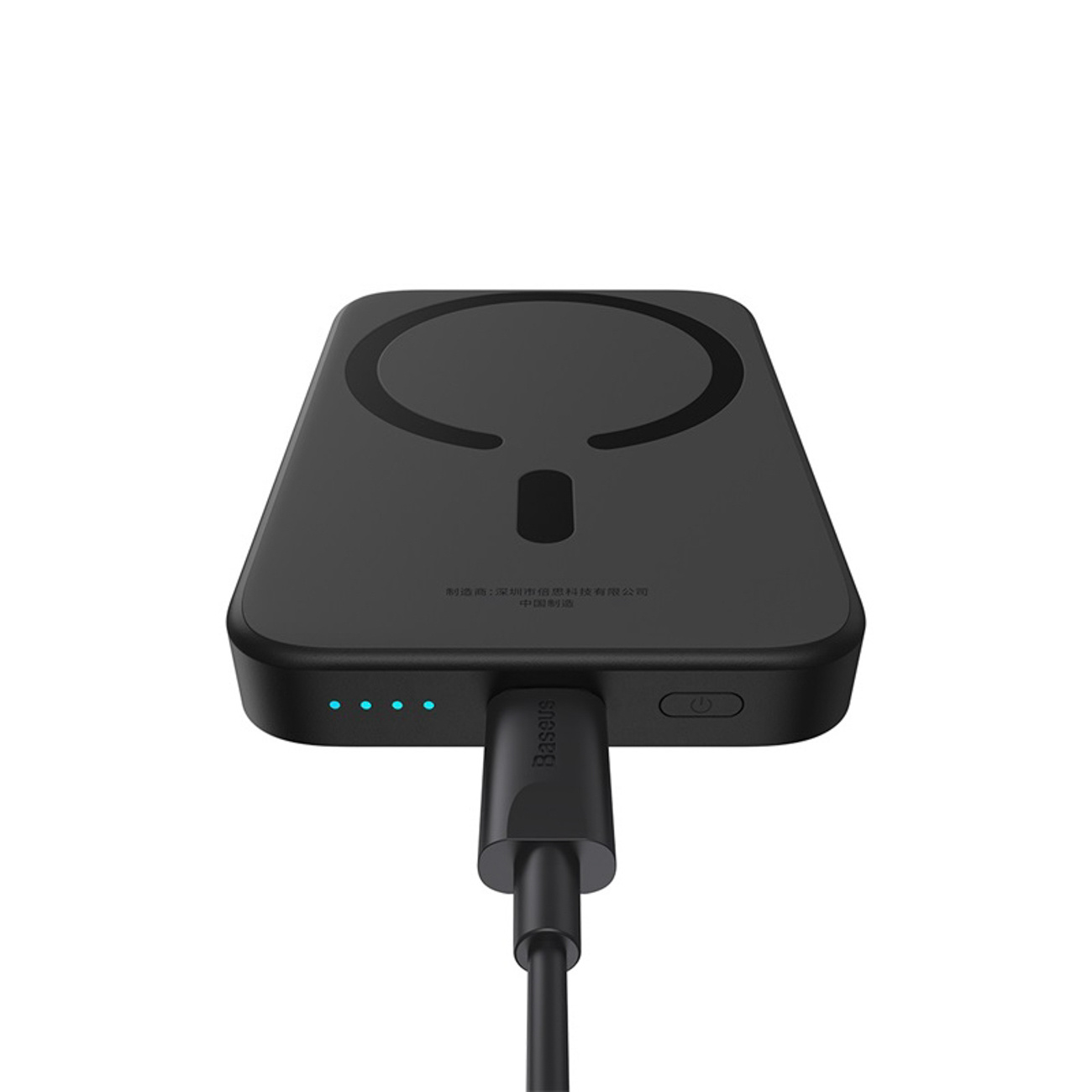 Indukcinis Maitinimo šaltinis 6000 Mah 20 W Su Usb-c Kabeliu Magnetic Mini Air - Juodas
