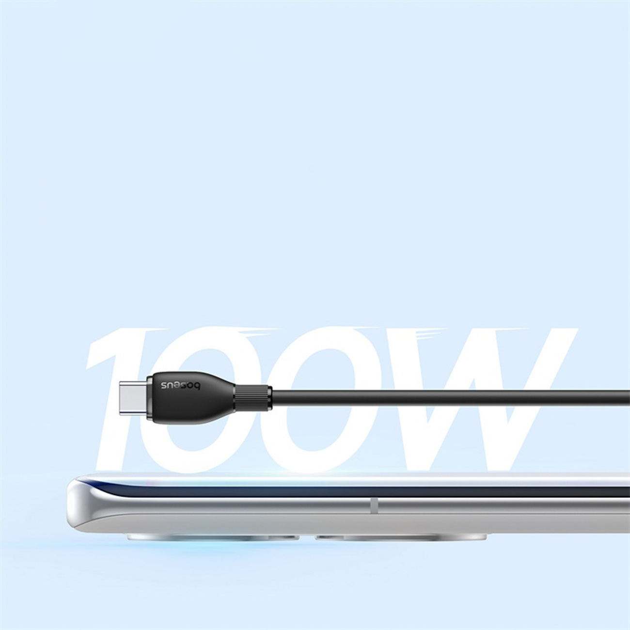 Usb-a - Usb-c Kabelis "pudding Series" 100w 2 M - Juodas