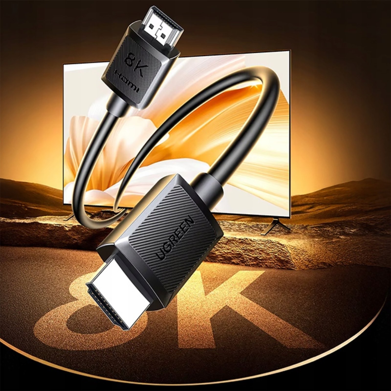 Hdmi Kabelis Televizorių Monitoriams Projektoriams 8k 60hz 3 M - Juodas