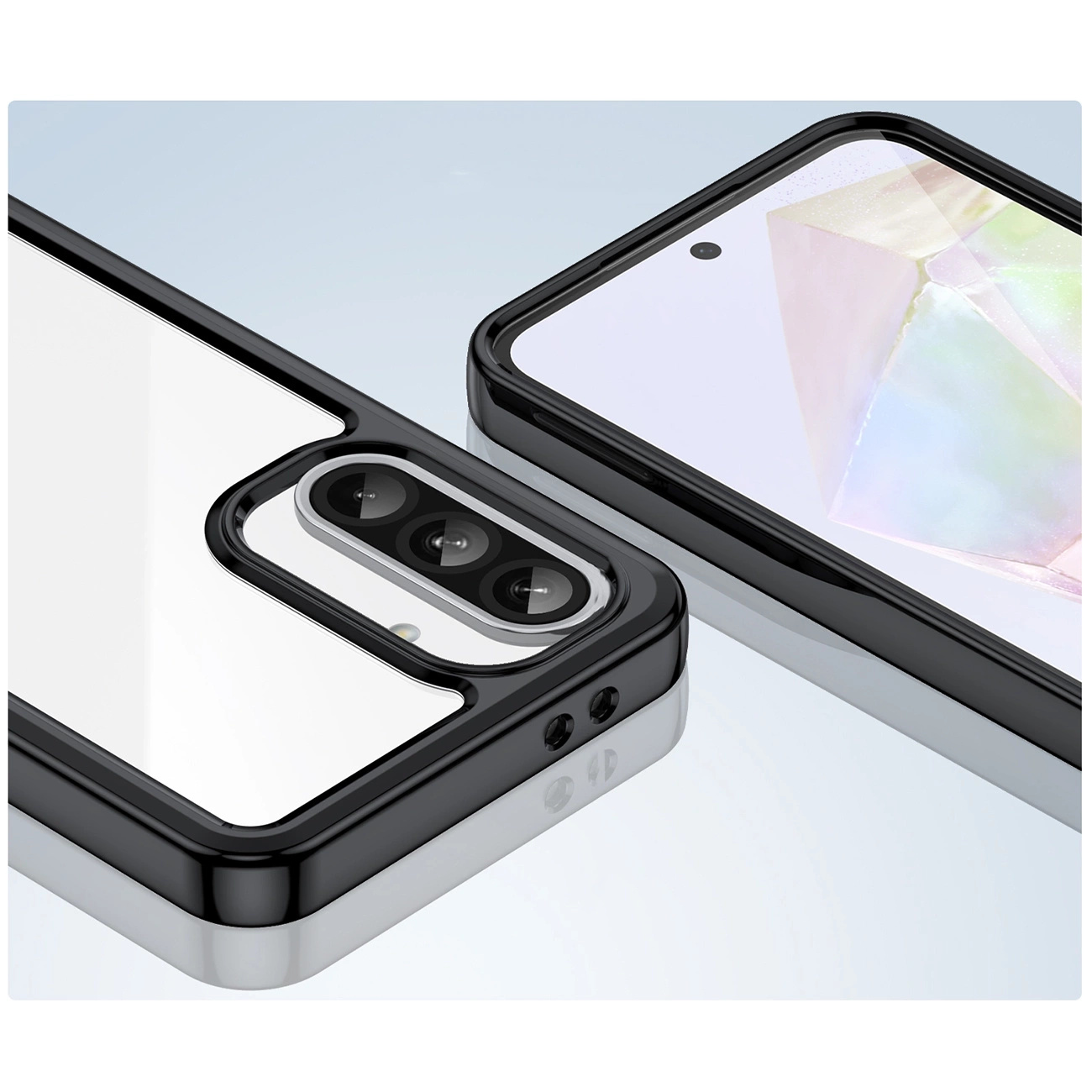 Dėklas Su Lanksčiu Rėmeliu, Skirtas "samsung Galaxy A56 Outer Space Case" - Juodas