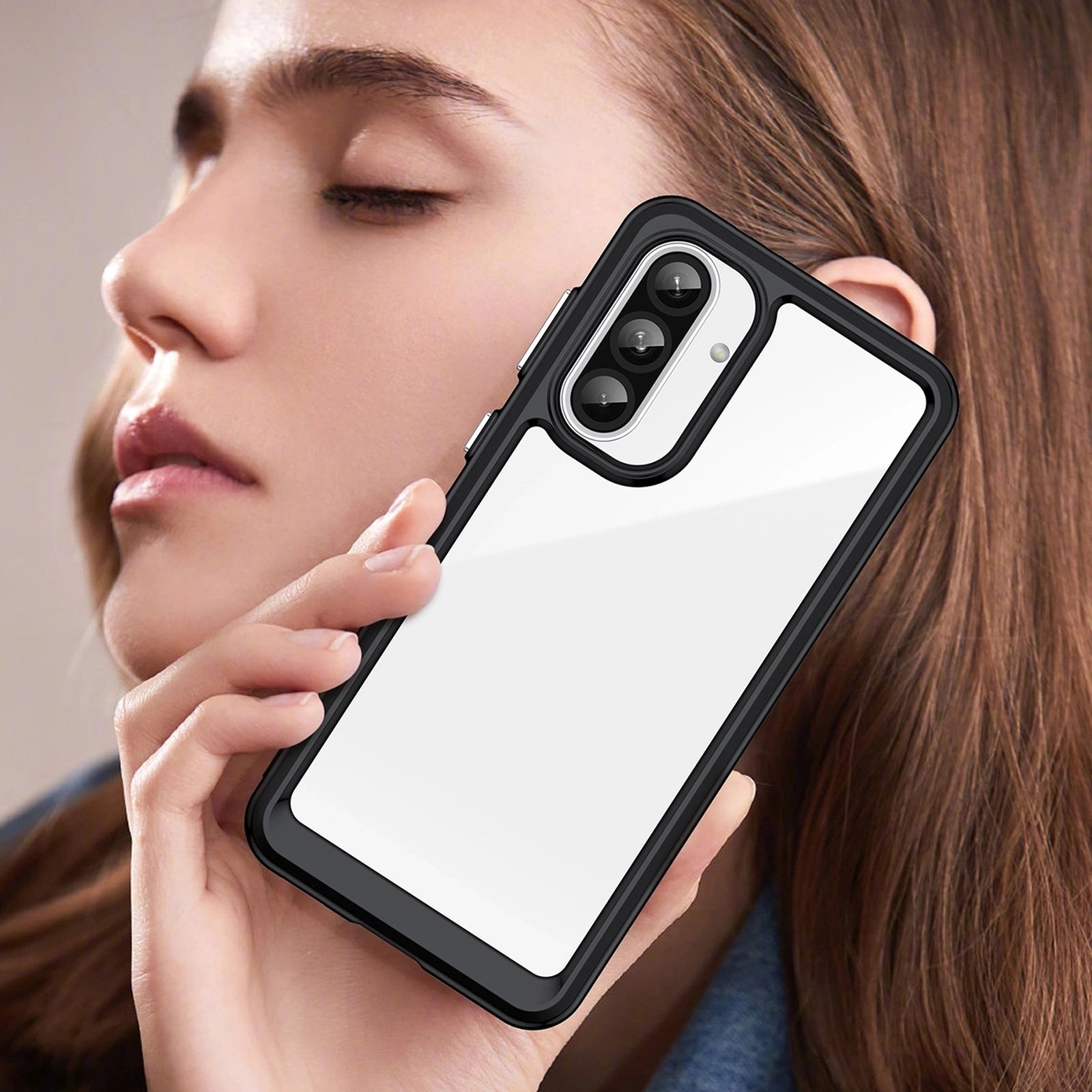 Dėklas Su Lanksčiu Rėmeliu, Skirtas "samsung Galaxy A56 Outer Space Case" - Juodas