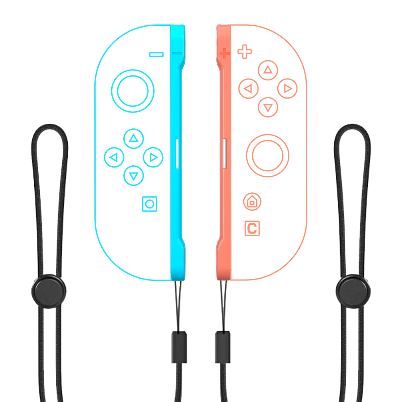 23in1 šeimos Priedų Rinkinys, Skirtas "nintendo Switch 2" Konsolei - Oranžinis Ir Mėlynas