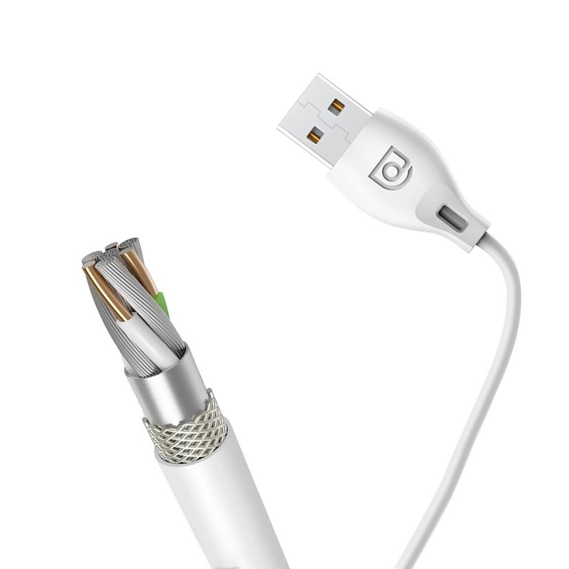 Kabelis Usb-a - "iphone Lightning" 2.4a 1 M - Baltas