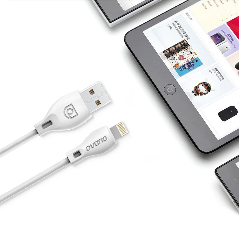 Kabelis Usb-a - "iphone Lightning" 2.4a 1 M - Baltas